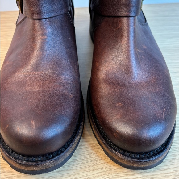 Frye Veronica Booties Short Tenora Redwood Color Leather Womans 9 - Picture 5 of 10